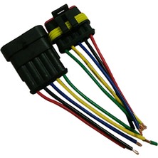 Comely 10 Kit 5 Pin Tel Konektör Fiş Kablo Demeti Klipsleri (Yurt Dışından)
