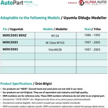 Alpha Auto Part Mercedes M Class W163 Için El Fren Mandalı