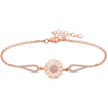 Stil Love ​gümüş Rose Papatya Kadın Bileklik