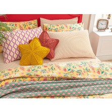 English Home Bloomy Branch Kolay Ütülenir Çift Kişilik Nevresim 200 x 220 cm Sarı
