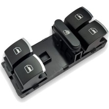 ITH Vw Volkswagen Golf 6 Mk6 2009-2012 Sol Ön Kapı Cam Açma Düğmesi Takımı Dörtlü Krom Süslü 5K4959857