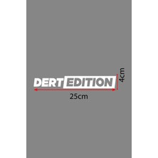 New Jargon 25 x 4 cm Dert Edition Oto Cam Sticker Araba Sticker