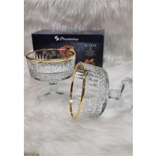 Paşabahçe Elysia 6'lı Gold Ayaklı Dondurma Kase Sunumluk 51749