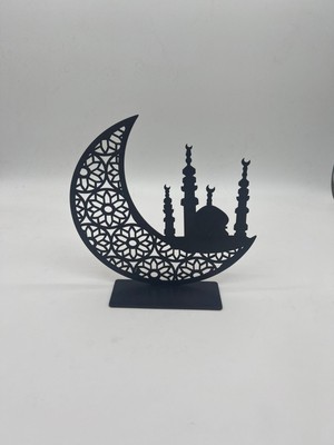 Gizemli Home 3'lü Dekor Tealight Mumluk Siyah Ramazan Ayına Özel GZMH-98767