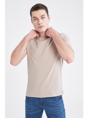 DeFacto Slim Fit Bisiklet Yaka Basic Kısa Kollu Tişört M4790AZ22SP