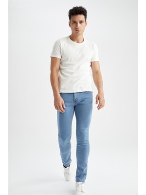 DeFacto Slim Fit Normal Bel Dar Paça Jean Pantolon V4243AZ22SP