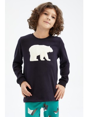 DeFacto Erkek Çocuk Regular Fit Termal Pijama Takımı Y6936A622CW