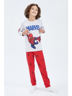 DeFacto Erkek Çocuk Marvel Spiderman Pijama Takım Y9362A622CW