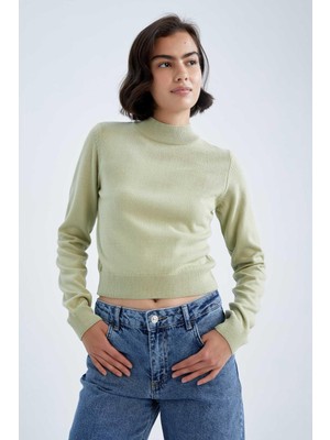 DeFacto Kazak Slim Fit Yarım Balıkçı Yaka R1693AZ22AU