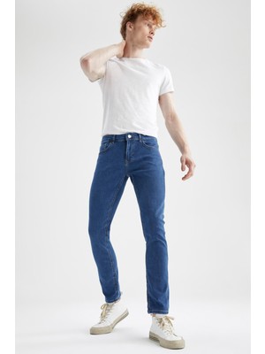 DeFacto Carlo Skinny Fit Normal Bel Dar Paça Jean Pantolon W7482AZ22SP