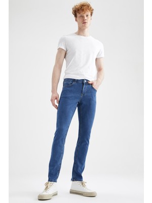 DeFacto Carlo Skinny Fit Normal Bel Dar Paça Jean Pantolon W7482AZ22SP