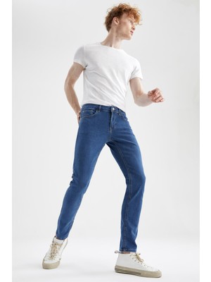 DeFacto Carlo Skinny Fit Normal Bel Dar Paça Jean Pantolon W7482AZ22SP