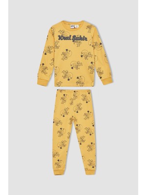 DeFacto Erkek Çocuk Kral Şakir Regular Fit Uzun Kollu Pamuklu Pijama Takım W8149A622SP