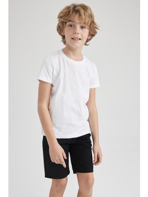 DeFacto Erkek Çocuk Bisiklet Yaka Kısa Kollu Tişört K1687A623SM