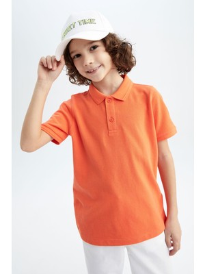 DeFacto Erkek Çocuk Pike Kısa Kollu Basic Polo Tişört K1689A623SM