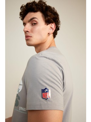 DeFacto Fit NFL New York Lets Regular Fit Pamuklu Penye Tişört X3949AZ22SM