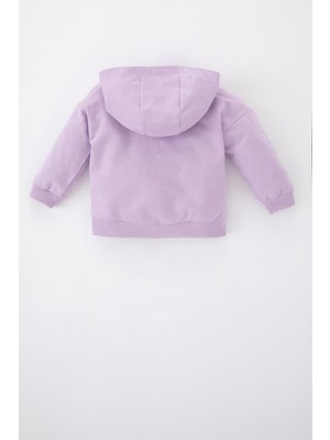 DeFacto Kız Bebek Kapüşonlu Sweat Hırka Z4542A223SP