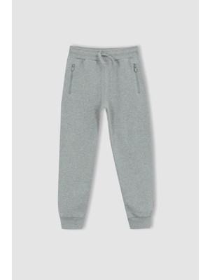 DeFacto Erkek Çocuk Basic Fermuar Cepli Jogger Eşofman Alt W6751A623SP