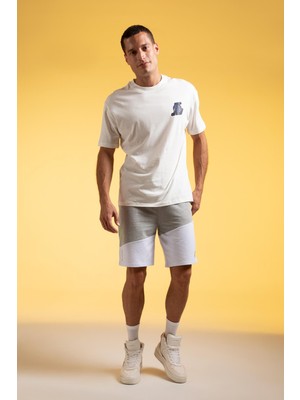 DeFactoFit NBA Los Angeles Lakers Boxy Fit Tişört Y2985AZ22HS