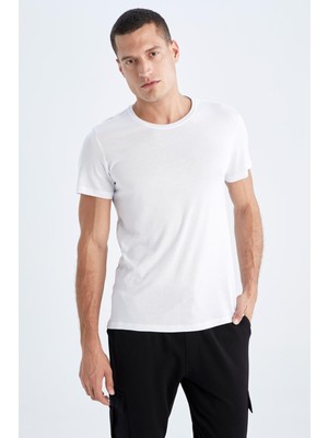 DeFacto Slim Fit Bisiklet Yaka Premium Kalite Basic Tişört M6606AZ22AU