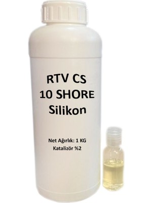 Eminönü Toptancı Rtv-2 Kalıp Silikonu 10 Shore Yarı Şeffaf (1 Kg)