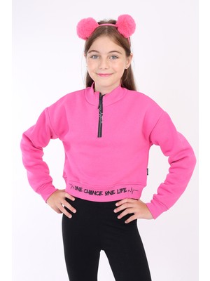 Toontoy Kids Kız Çocuk Baskılı Sweatshirt