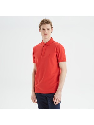 Nautica Erkek Kırmızı Slim Fit Kısa Kollu Polo Yaka T-Shirt K35062T.6RO