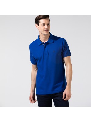 Nautica Erkek Classic Fit Mavi Kısa Kollu Polo Yaka T-Shirt K35000T.40P