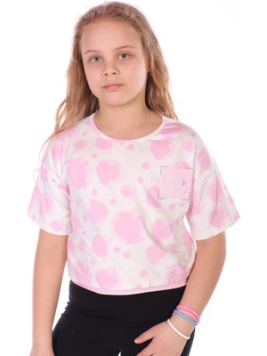 Toontoy Kız Çocuk Im Fıne Nakışlı Batik Tişört