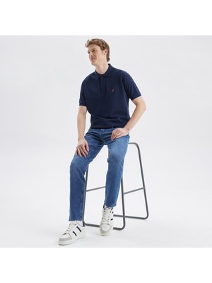 Nautica Erkek Lacivert Classic Fit Kısa Kollu Polo Yaka T-Shirt K35000T.4NV