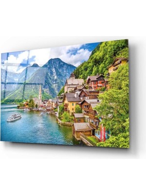 Eliza Home  Deniz Manzarası Cam Tablo