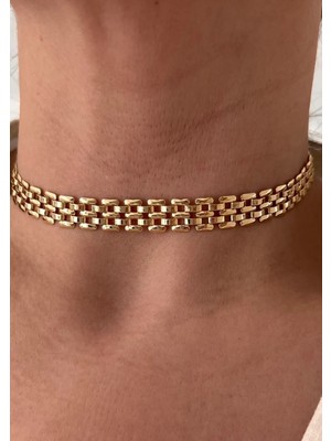 Vi Store Gold Hasır Choker