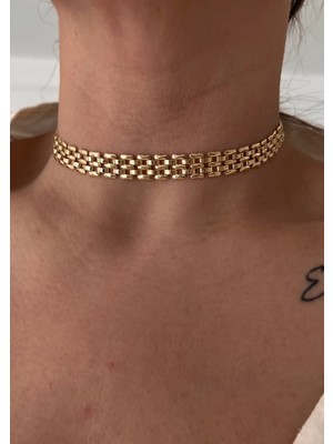 Vi Store Gold Hasır Choker