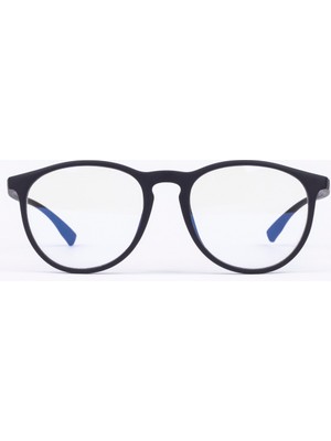 By Donetto Siyah Unisex Mavi Işık Korumalı Bilgisayar Ekran Gözlüğü