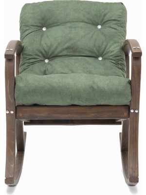 Emideco Ahşap Sallanır Koltuk , Sandalye , Demonte Bahçe Salon Dinlenme Koltuğu