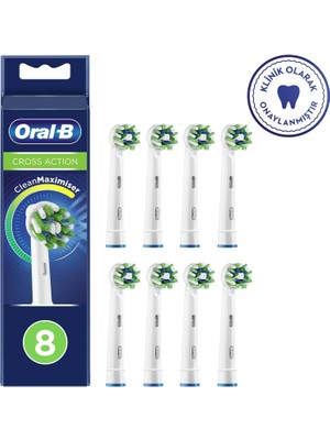 Oral-B Cross Action Clean Maximizer 8’li Diş Fırçası Yedek Başlığı EB50