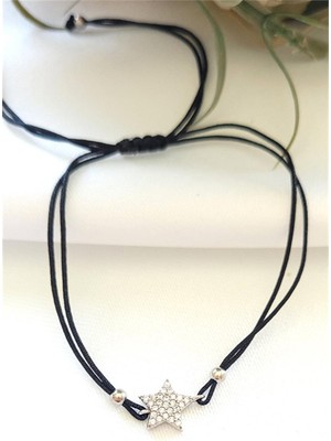 Pier Gümüş Zirkon Taşlı Yıldız Gümüş Bileklik