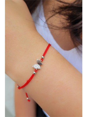 Pier Gümüş Zirkon Taşlı Kelebek Gümüş Bileklik