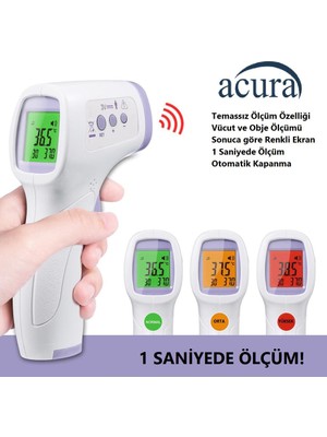 Acura AC-9270 Renkli Ekranlı, Nesne ve Vücut Temassız Ateş Ölçer