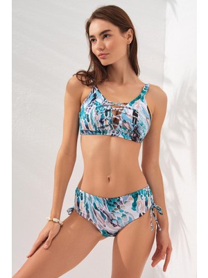 Pierre Cardin Rhode Bantlı Toparlayıcı Bikini Coral 231237-D