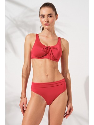 Pierre Cardin Melt Toparlayıcı Balenli Bikini Kırmızı 231234