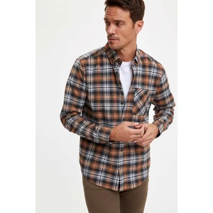 Ekose Uzun Kollu Modern Fit Gömlek S5304AZ20WN