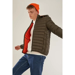 Slim Fit Kapüşonlu Su İtici Isı Yalıtımlı Warmtech Şişme Mont N4661AZ20AU