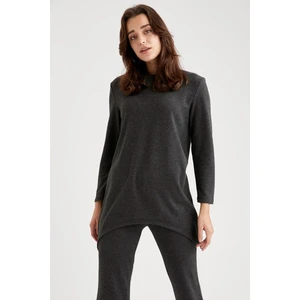 Regular Fit Asimetrik Kesim Sweatshirt Tunik T0086AZ20WN