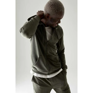 Regular Fit Kapüşonlu Fermuarlı Basic Sweatshirt M7966AZ21SP