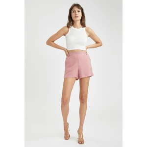 Defacto Çizgili Beli Lastikli Relax Fit Mini Şort K6681AZ21HS
