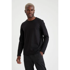 Slim Fit Bisiklet Yaka Uzun Kollu Basic Tişört S2822AZ21WN