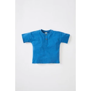 Erkek Bebek Basic Düğmeli Yaka Kısa Kollu Tişört W8495A222SM