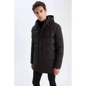 Slim Fit Kapüşonlu Suni Kürk Astarlı Parka U4360AZ22WN