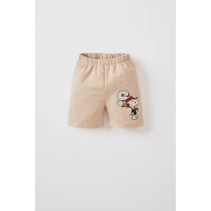 Erkek Bebek Snoopy Sweatshirt Kumaşı Şort X3547A222SM